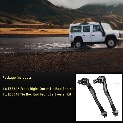 2PC الأمامية الخارجية لربطة الرصيف الطرفية eS800408 ل Dodge Journey 2009-2020 ، Avenger 2008-2014 ، Caliber 2007-2012. in Kuwait