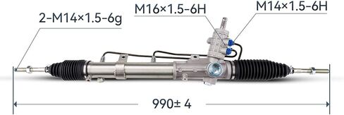 PHILTOP Power Steering Rack and Pinion Assembly Compatible with 2001-2011 Ranger 2.3L 4.0L, 2001-2008 Ranger 3.0L, 2002-2003 Explorer Sport, 2004-2009 B2300, 2001-2006 B3000 3.0L Replace 22-256 in Saudi Arabia