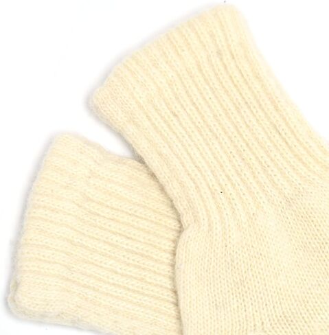 Zaya Organic Pure Wool Gloves for Men and Women, Un-dyed Sustainable Natural Fiber, Essential Cold-Weather Winter Accessories in Saudi Arabia