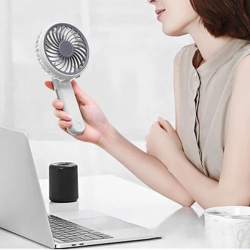 mollie 4-Inch Small USB Desk Fan for Home Office Bedroom Mini Personal Desktop Air Circulator Ultra Quiet Cooling Table Fan Adjustable Tilt Black in Saudi Arabia