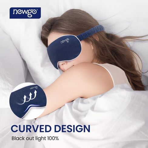 NEWGO Microwave Heated Eye Mask Soothing Relief for Dry Eyes, Heat Therapy Warm Eye Compress with Removable Cover for Stye, Blepharitis, Relaxation or Gift Choice - Blue in Saudi Arabia