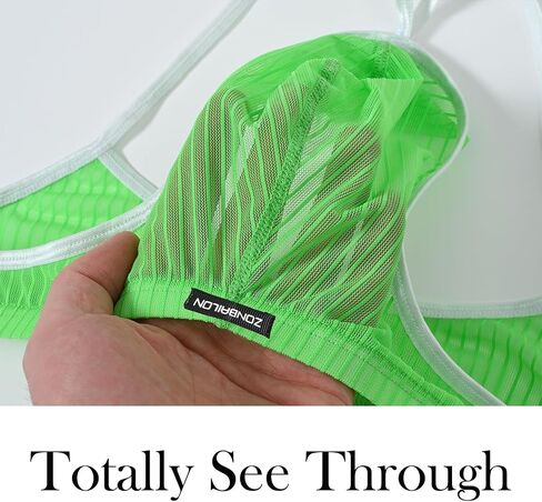 Mens Sheer Bulge Enhancing Jockstrap Briefs See Through Flex Thongs Underwear Pack S M L XL 2XL in Saudi Arabia