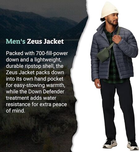 MARMOT Men's Lightweight, Water-Resistent Zeus Jacket, 700 Fill Power Down in Saudi Arabia
