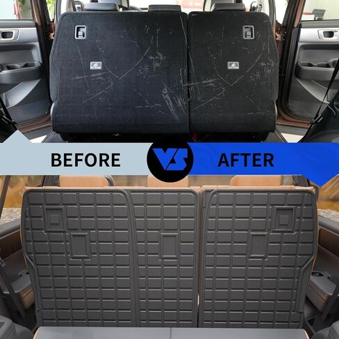 Rongtaod Cargo Mat متوافق مع 2024 2025 Hyundai Santa Fe Trunk Mat Cargo Cargo Cargo Cargo Cargo All Agely Santa Fe (Trunk Mat مع حصيرة مسند الظهر) in Saudi Arabia