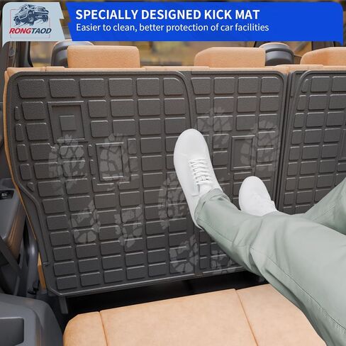 Rongtaod Cargo Mat متوافق مع 2024 2025 Hyundai Santa Fe Trunk Mat Cargo Cargo Cargo Cargo Cargo All Agely Santa Fe (Trunk Mat مع حصيرة مسند الظهر) in Saudi Arabia