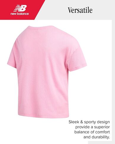 New Balance Girls Active Shorts Set - 2 Piece Performance Ribbed T-Shirt and Shorts - Cute Summer Outfit Set for Girls, 7-12 in Kuwait