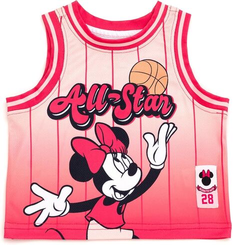Disney Minnie Mouse Tank Top and Mesh Shorts Outfit Set Infant to Big Kid Sizes (12 Months - 10-12) in Saudi Arabia