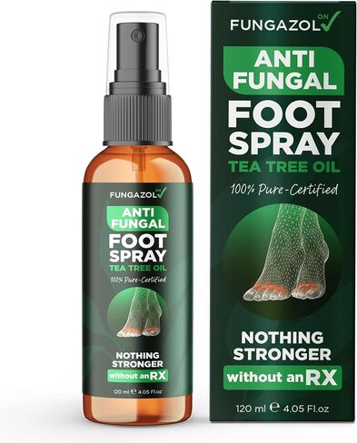 Terramed Just Think Comfort Foot Spray with Tea Tree Oil | Antifungal Treatment for Jock Itch, Nail Fungus & Ringworm | Fast Absorbing & Deep Penetrating Relief | Soothes Itching & Burning | 120ml in Kuwait