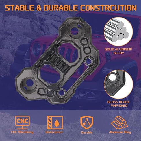 Wrangler JL Light Bar Hood Mounting Brackets, Gladiator JT Ditch Light Cowl Mount Brackets A-Pillar LED Fog Light Pod Brackets for 2018-2025 Jeep Wrangler JL JLU 4xe Gladiator JT Accessories in Kuwait