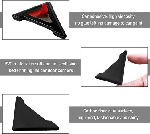 2 PCS Car Door Edge Guards, Anti-Collision Auto Front Door Corner Cover Decor Trim, Anti-Scratch Door Edge Scratch Gaurd Protector for Car Truck SUV, Car Accessories in Kuwait