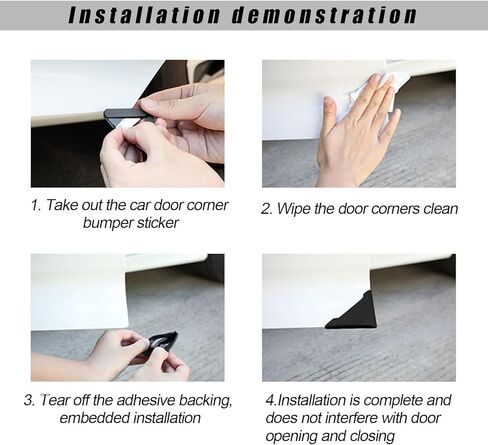 2 PCS Car Door Edge Guards, Anti-Collision Auto Front Door Corner Cover Decor Trim, Anti-Scratch Door Edge Scratch Gaurd Protector for Car Truck SUV, Car Accessories in Kuwait