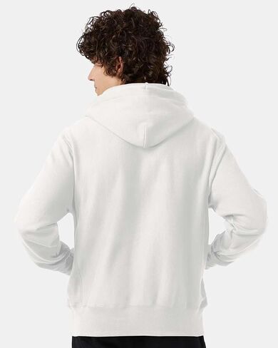 Champion S101 Men's Reverse Weave Hooded Sweatshirt, Heavyweight 12 oz. Fleece, Shrink-Resistant, Front Pouch Pocket (US, Alpha, Medium, Regular, Regular, Charcoal Heather) in Saudi Arabia