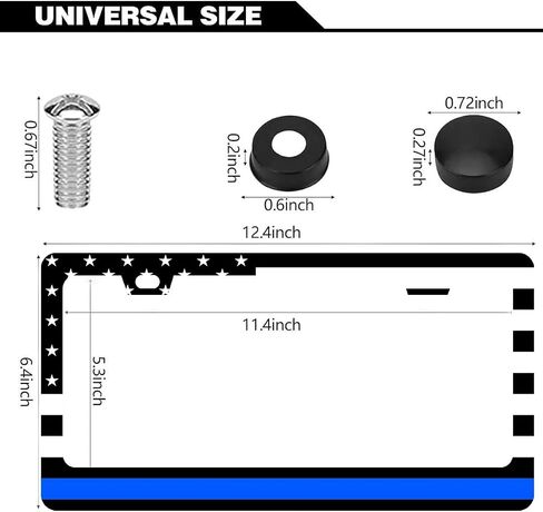 Black License Plate Cover for Dodge Strong Aluminum Novelty Funny for Women Men Car Front Decorative Plates Standard US 6 X 12 Inch in Saudi Arabia