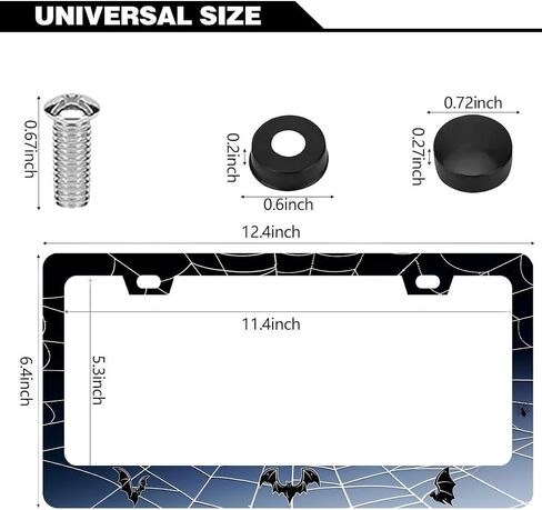 Black License Plate Cover for Dodge Strong Aluminum Novelty Funny for Women Men Car Front Decorative Plates Standard US 6 X 12 Inch in Saudi Arabia