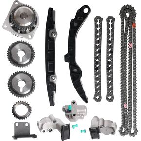 Engine Timing Chain Kit with Water Pump, 3.5L V6, for Nissan Altima 07-14, for Maxima 09-14, for Murano 09-13, for Pathfinder 13-14, for Quest 11-13, for INFINITI JX35 2013/QX60 2014, 95594 AW9426