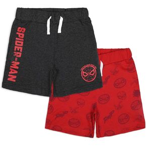 Marvel Avengers Spider-Man Boys 2 Pack Shorts for Toddlers and Little Kids