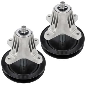 ECCPP 2 Pack Mower Spindles تناسب MTD لـ Cub Cadet لـ Troy-Bilt: 618-04822 618-04822A 618-04889 618-04950 918-04822 918-04822A 918-0482B 918-04889 918-04950 ل stens: 285-868