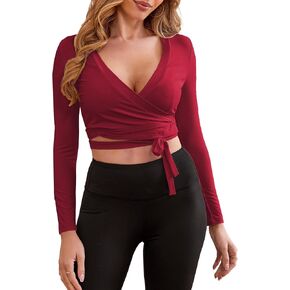 Traleubie Women's Bolero Cardigan Tie Front Long Sleeve Lightweight Strap Cover Up Wrap Top Shrug for Casual Wear, S-XL