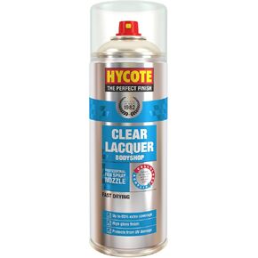 Bodyshop Clear Lacquer, Fast Drying Spray Paint, 13.5 Oz