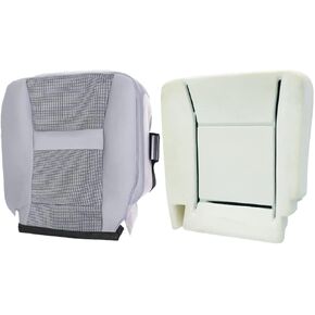 GXARTS Driver Side Bottom Cloth Seat Cover and Bottom Foam Cushion Compatible with Dodge Ram 1500 2500 3500 4500 5500 2006 2007 2008 2009 2010