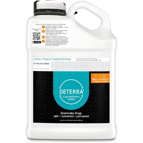 Multi-Purpose - Drug Deactivation and Medication Disposal System - Safe Medication, Pill, and Liquid Destroyer - 1 Gallon Container (4-Pack)