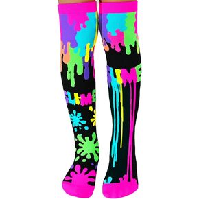Slime Socks, Cool Knee-High Socks With Messy Colourful Goodness, Being Covered In Slime Has Never Felt Better!
