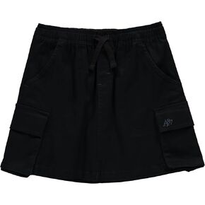 Aeropostale Girls Twill Cargo Scurer Skirt - Skort skort المطوي الأنيق مع حزام الخصر Drawcord و Attility (الأحجام: 7-16)