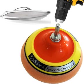 أدوات Keyfit SmoothOperator Professional Professional Powerglass Boat Boat Poit Prochner ~ Hexamax M780 ملكية تنظيف/تلميع غير كاشطة تزيل الطحالب والبقع