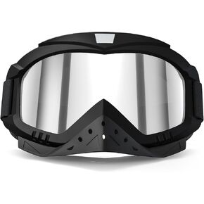 Dirt Bike Goggles Motorcycle Goggles ATV, Ski, Windproof Glasses for Adults, Men, Women, Youth