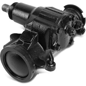 DNA MOTORING LEPOW-034 Painted Black Steel Power Steering Gearbox Replacement