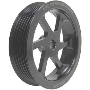 KRC 20015000 Power Steering Pump Pulley (4.2in 6-Rib Alum P/SPump Pulley)