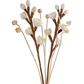 مجموعات Diffuser Reed ، 8pcs ناشر القصب يلتصق بزهرة العطور الراتان الطبيعية ، وناشر القصب لديكور غرفة نوم المكتب المنزلي (ملصقات-أ)