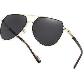 Professional Metal Aviator Polarized Sunglasses UV400 Protect Fashionable Travel Men and Women
