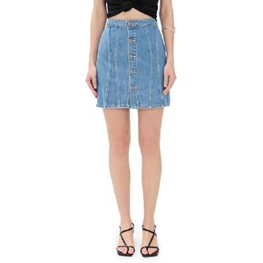 L'Agence Womence Phia Button Mini Mini Skirt