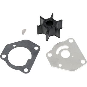 17400-92D01 Water Pump Impeller Repair Kit for Suzuki Outboard 8 9.9 HP DT8C DT9.9C (1988-1997) 2 Stroke Boat Motor Engine Rebuild Service Parts Replacement Sierra Marine 18-3255 17400-92D00