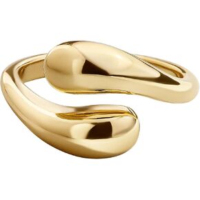 Aojun 14K Gold Filled Chunky Open Stackable Rings for Women | Bold Statement Ring Band Gold Rings for Women