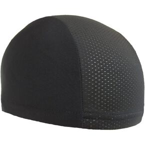 Black Helmet Liner Cap,Lightweight Mesh Under Helmet Cycling Motorcycle Hard Hat Sweat Liner for Men Women for Cycling (Black)