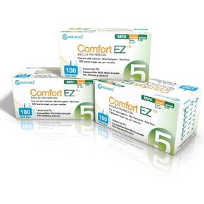 Clever Choice Comfort EZ Insulin Pen Needles 31G 5mm (3/16") 3-Pack (300 Needles)