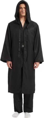 Men's Tunic Costume Hooded Robe Halloween Cosplay Adult Costume Knight Cloak Set With Pocket in Saudi Arabia