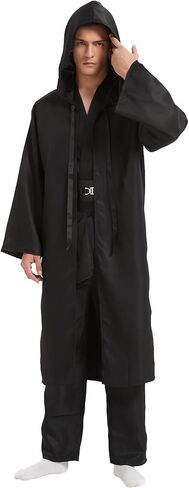 Men's Tunic Costume Hooded Robe Halloween Cosplay Adult Costume Knight Cloak Set With Pocket in Saudi Arabia