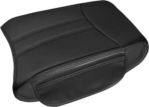 غطاء مسند ذراع Senshine لإكسسوارات Honda Pilot 2023 2024 2025 Center Console Cover Cover anti-scratch Leather Recorrest Decoration مع 2 جيوب جانبية للملحقات الداخلية للطيار هوندا (غرزة حمراء) in Saudi Arabia