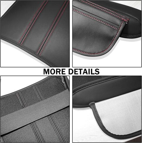 SENSHINE Armrest Cover for Honda Pilot Accessories 2009 2010 2011 2012 2013 2014 2015 Center Console Cover Anti-Scratch Leather Armrest Decoration for Honda Pilot Interior Accessories (Black Trim) in Saudi Arabia