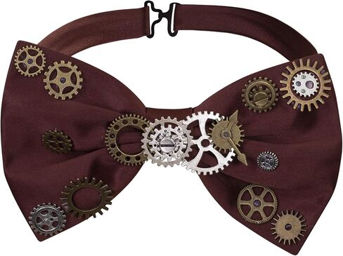 عتيقة القوطية الفيكتورية steampunk التروس بوتي أسود بني هالوين زي بوتي in Kuwait