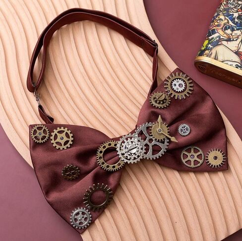 عتيقة القوطية الفيكتورية steampunk التروس بوتي أسود بني هالوين زي بوتي in Kuwait