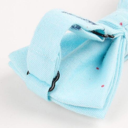 Mens Big Boys Youth Skinny Tie Cotton Linen Lovely Birds Feather Printed Necktie in Saudi Arabia