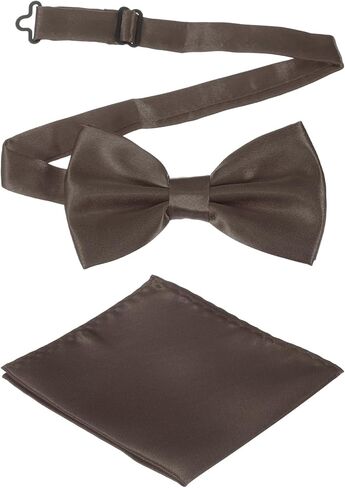 uxcell Bow Tie for Men, Adjustable Bow Ties with Pocket Square for Wedding, Parties, Dinner, and Business in Kuwait