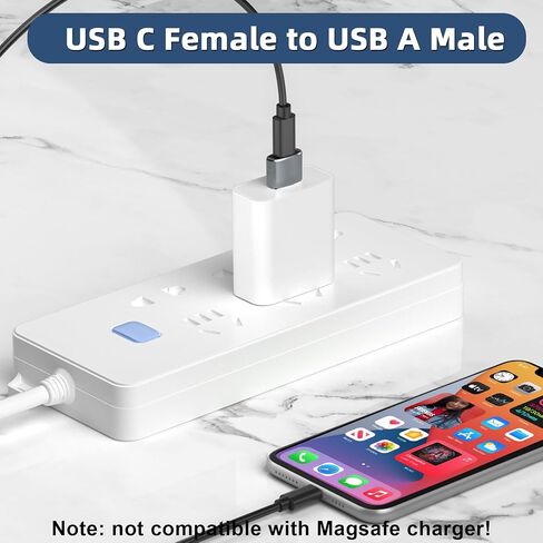 محول USB C أنثى إلى USB ذكر 5 حزم من النوع C إلى USB A محول للشحن/البيانات متوافق مع iPhone 15 Plus/Pro Max، iPad Pro/Air 4/Mini 6، Samsung Galaxy S24/S23/S22/S21، المزيد ( رمادي) in Kuwait