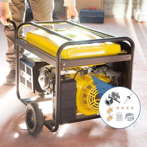 Generator Fuel Tank Petcock Valve Kit, Female Thread Oil Switch Shut off Valve with Inline Fuel Filters Compatible with Predator 4000 4375 6500 8750 9000 Champion ETQ (M16×1.5mm) in Kuwait