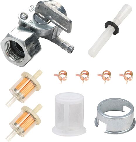 Generator Fuel Tank Petcock Valve Kit, Female Thread Oil Switch Shut off Valve with Inline Fuel Filters Compatible with Predator 4000 4375 6500 8750 9000 Champion ETQ (M16×1.5mm) in Kuwait