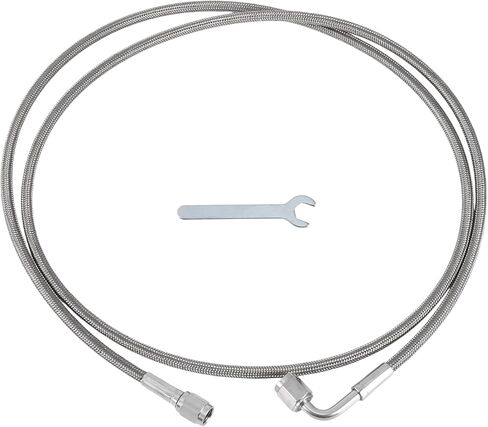 AN3 Turbo Oil Feed Line Kit 60" Pressure Remote Turbocharger Oil Drain Return Line with Adapter,Wrench 1 Set in Saudi Arabia